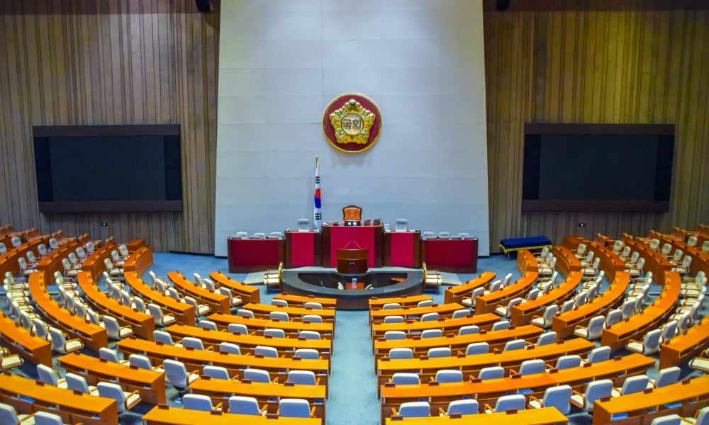 South Korean National Assembly chamber