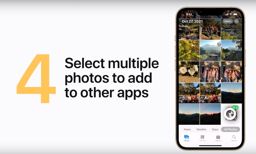Select Multiple Photos iPhone