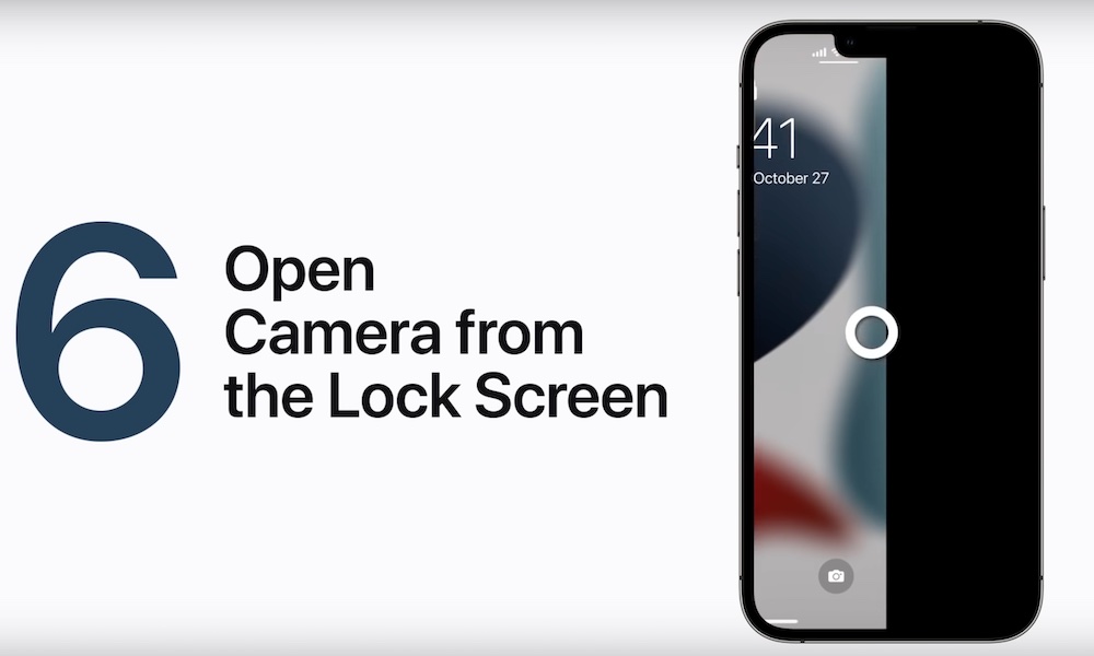 Open Camera From Lock Screen iPhone