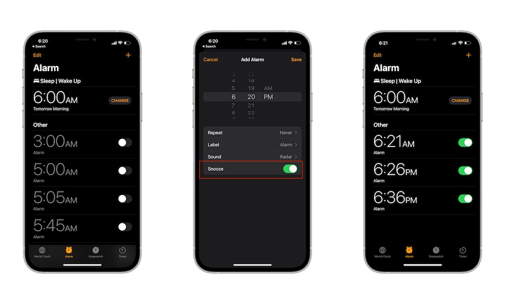 Set up Multiple Alarms on iPhone