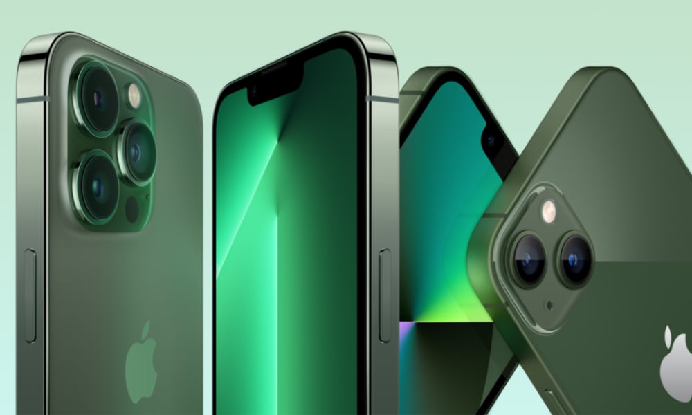 Green iPhone 13 models