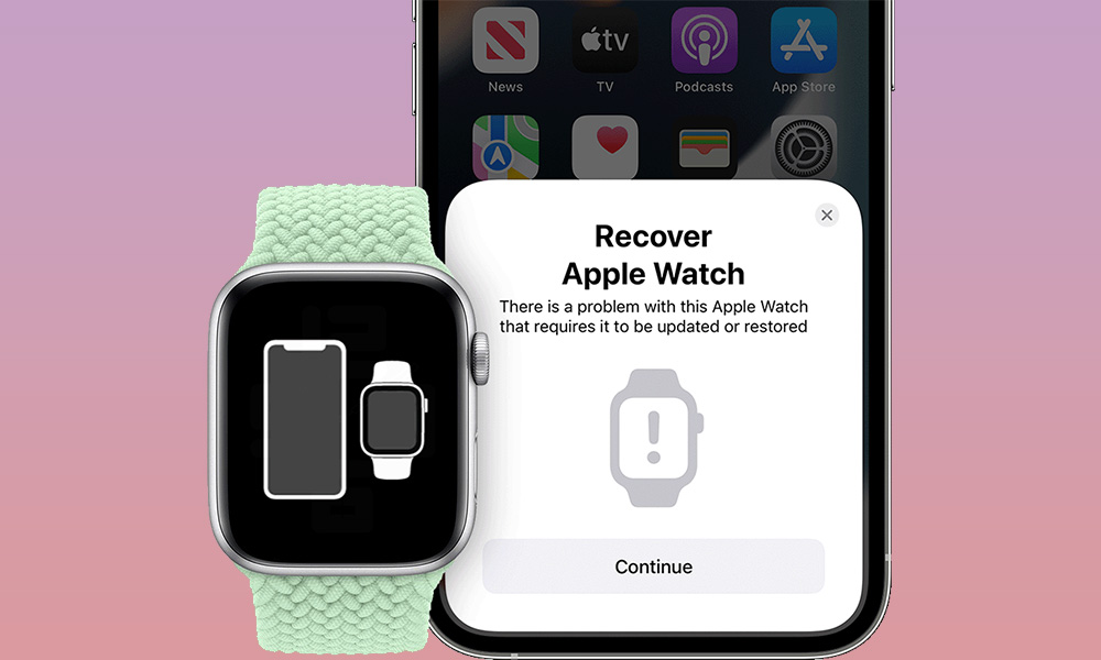 Apple Watch Recover Mode with iPhone iOS 15.4
