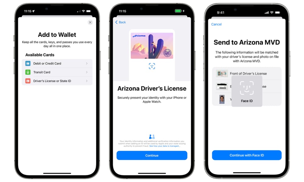 Add your driver's license or state ID to Apple Wallet - Apple Support