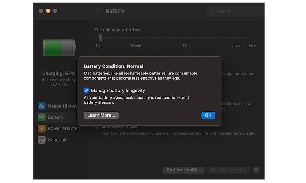 Battery Condition on Mac