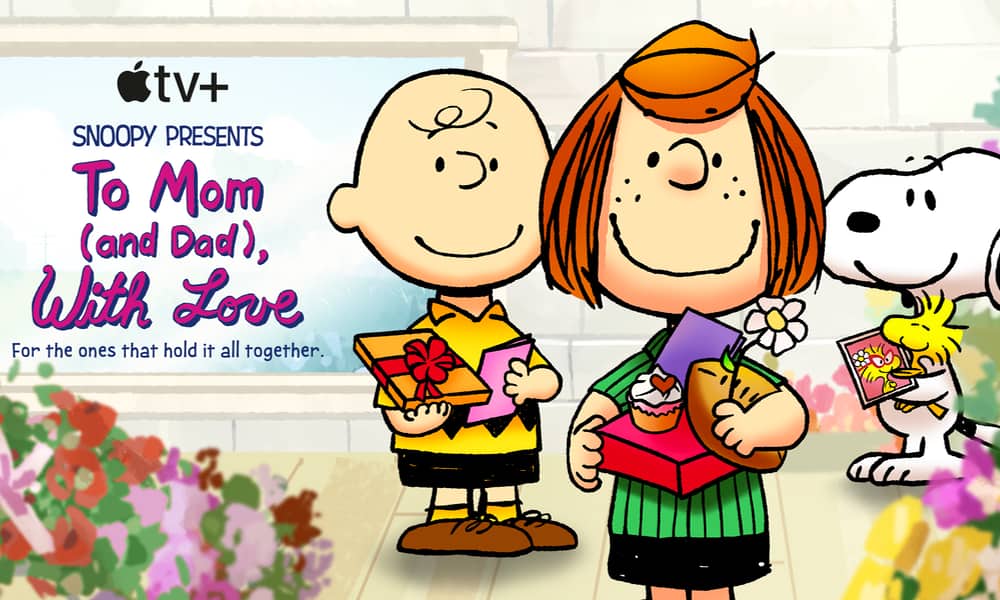 Apple TV Peanuts Snoopy To Mom and Dad with Love Mothers Day