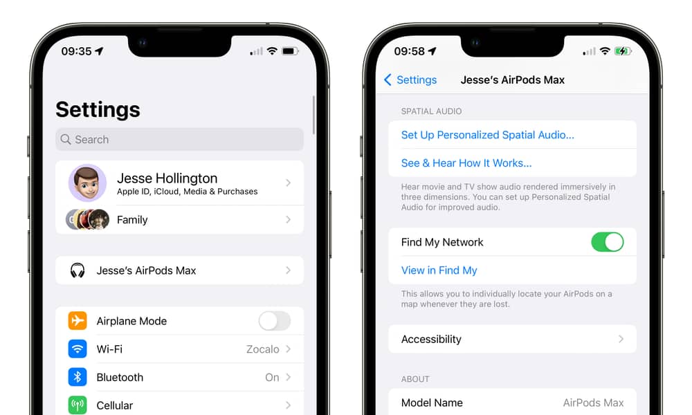 iOS 16 AirPods Max Settings Personalized Spatial Audio