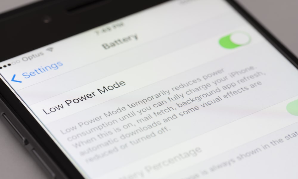How to Use Low Power Mode on iPhone